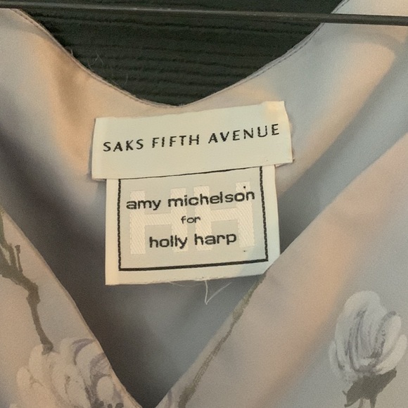 SAKS FIFTH AVE AMY MICHELSON FOR HOLLY HARP VINTAGE 2 PIECE TUNIC TOP WITH SKIRT - Picture 4 of 7